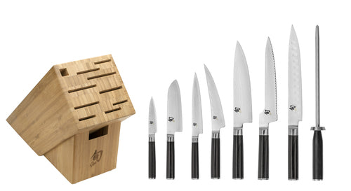 Shun Classic 9 Pc Chef's Choice Knife Block Set DMS0934