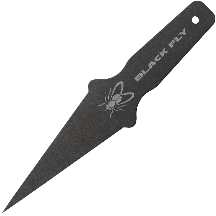 Cold Steel 8" Black Fly Fixed Blade Throwing Knife (4" Black) CS-80STMA
