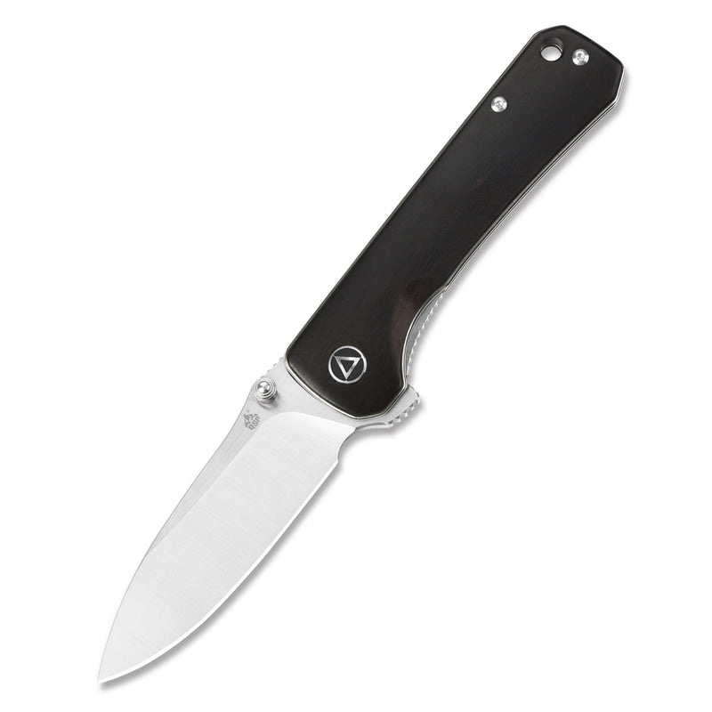 QSP Hawk Liner Lock Knife Ebony Wood (3.22" Satin) QS131-P1