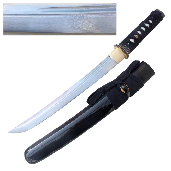 Tanto Sword Folded Steel Slim Tsuba