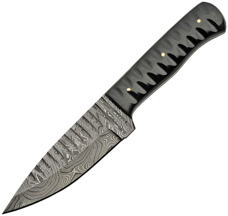 Sharktooth Fixed Blade Knife (4.5" Damascus)