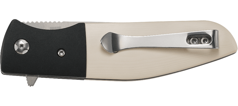 CRKT Curfew A/O Folding Knife White Fiber/Black Aluminum (3.1" Satin) 2867