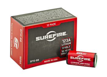 SureFire 123A Lithium Batteries (12pk) SF12-BB