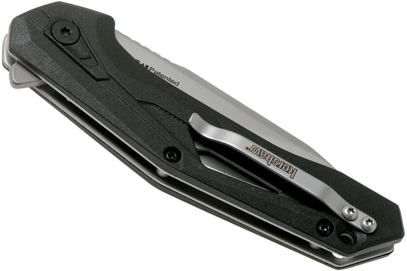 Kershaw Airlock Assisted Opening Knife Black FRN (3" Bead Blast) 1385