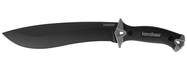 Kershaw Camp 10 fixed blade knife Knife Machete (10" Black Plain) 1077