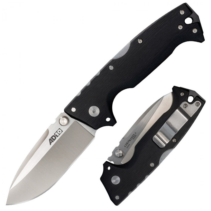Cold Steel Demko AD-10 Lockback Knife Black G-10 (3.5" Satin S35VN) 28DD