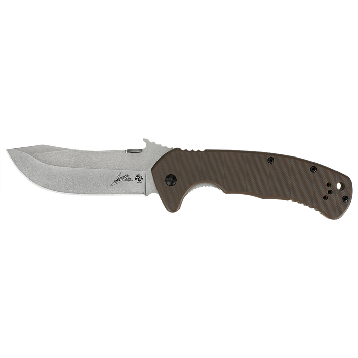 Kershaw CQC-11K D2 Frame Lock Knife Brown G-10 (3.5" Stonewash) 6031D2