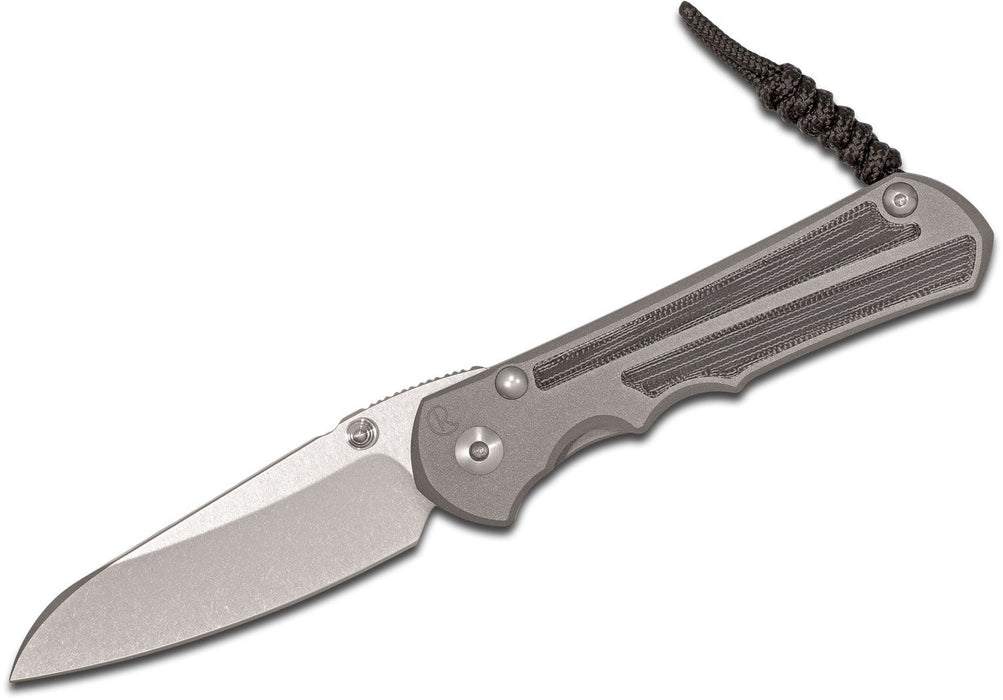 Chris Reeve Large Inkosi Insingo Titanium Handles w/ Black Canvas Micarta Folding Knife S45VN (3.6" SW) LIN-1028