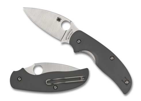 Spyderco Sage 1 Liner Lock Knife Gray G-10 (3" Satin Maxamet) C123GPGY