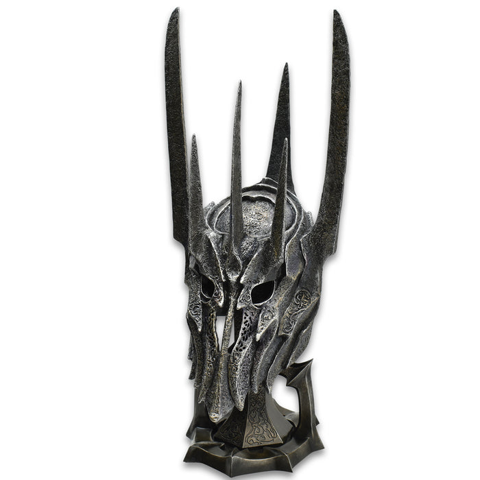United Cutlery The Lord Of The Rings Half-Scale Helm Of Sauron Replica w/ Display Stand UC3521