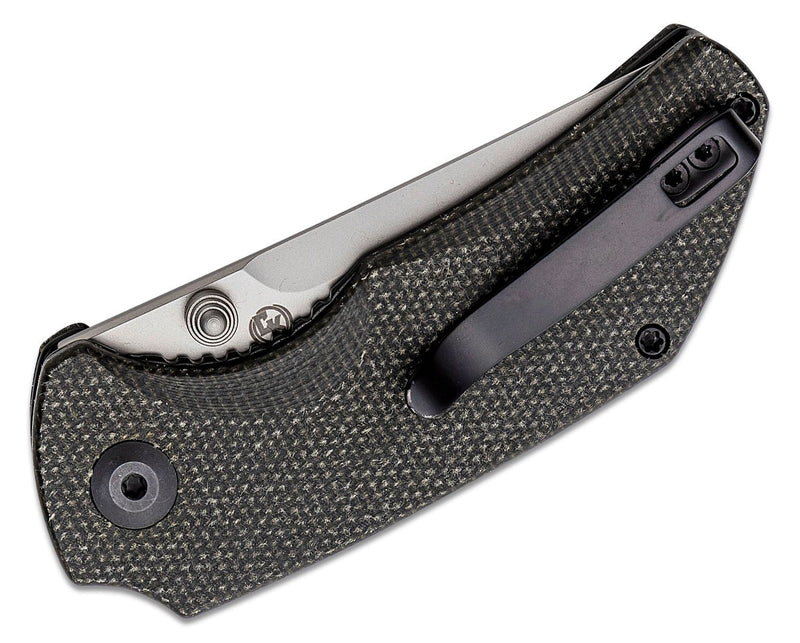 CIVIVI Thug 2 Liner Lock Knife Dark Green Micarta (2.69" BB) C20028C-3