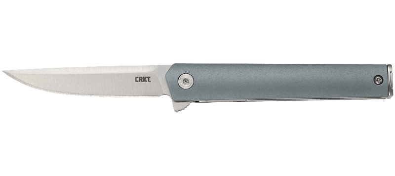 CRKT CEO Compact Liner Lock Knife Gray GRN (2.61" Satin) 7095