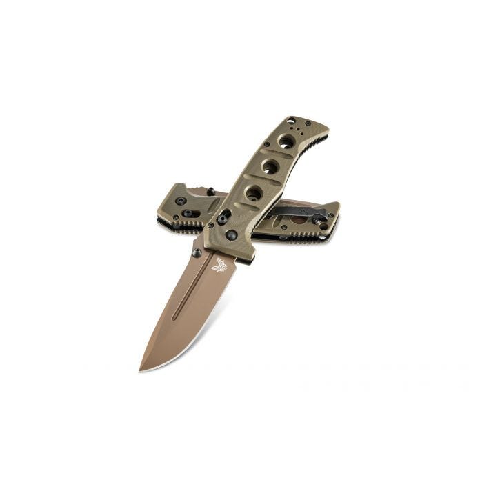 Benchmade Adamas AXIS Lock Knife Olive G-10 (3.78" FE) 275FE-2