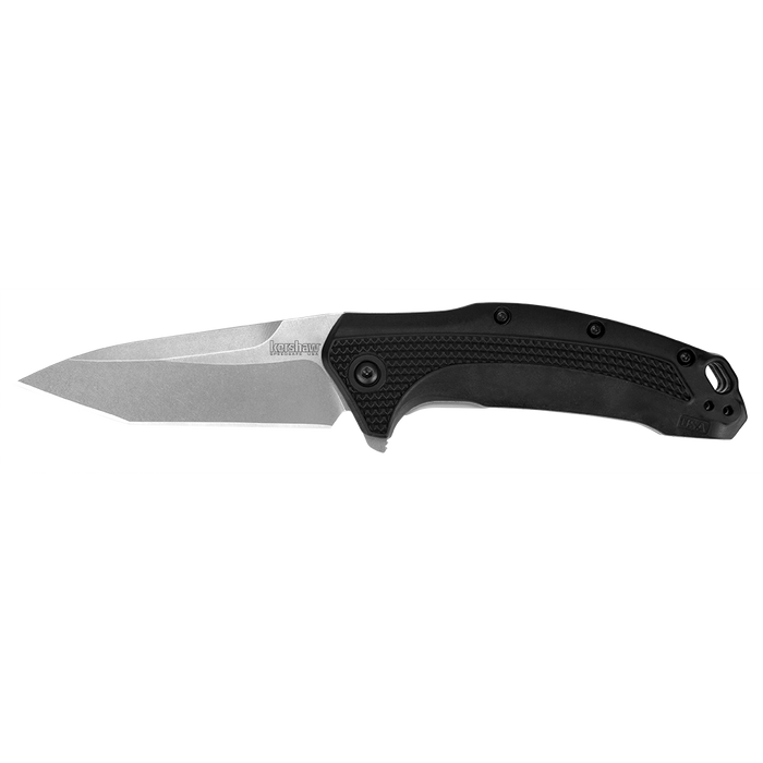 Kershaw Link Tanto Knife Black GFN (3.25" Stonewash) 1776T