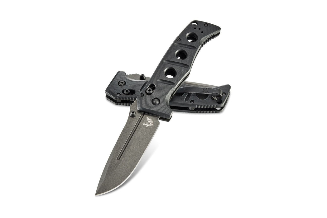 Benchmade Adamas AXIS Lock Knife Black G-10 (3.82" Gray) 275GY-1