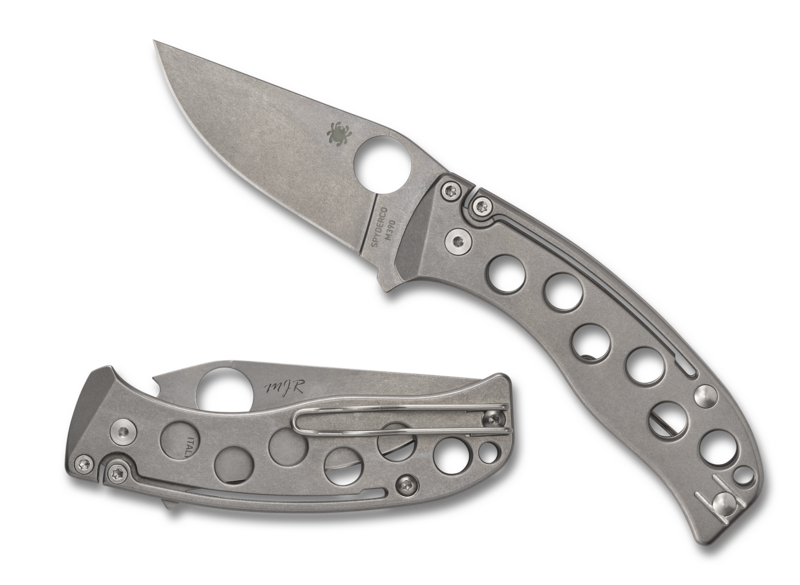 Spyderco PITS SPRINT RUN Slip Joint Folding Knife Titanium (2.97" SW) C192TIPM390