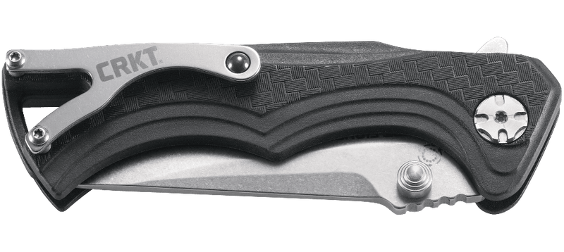 CRKT Tighe BT Fighter Compact Plunge Lock Knife Black GRN (2.875" SW) 5220