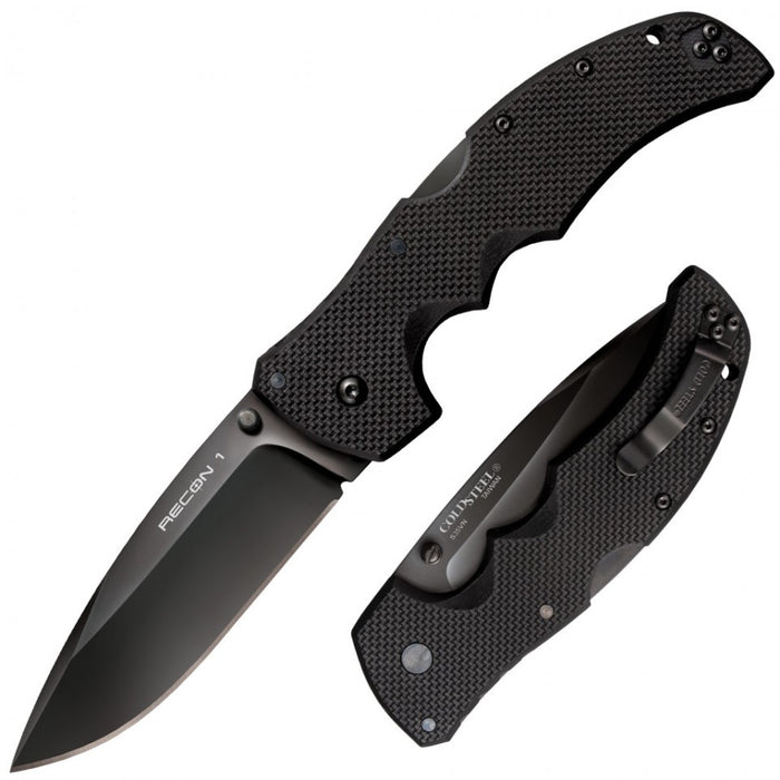 Cold Steel Recon 1 Lockback Knife Black G-10 (4 Black CPM-S35VN) 27BS —  Cutting Edge Cutlery Co.