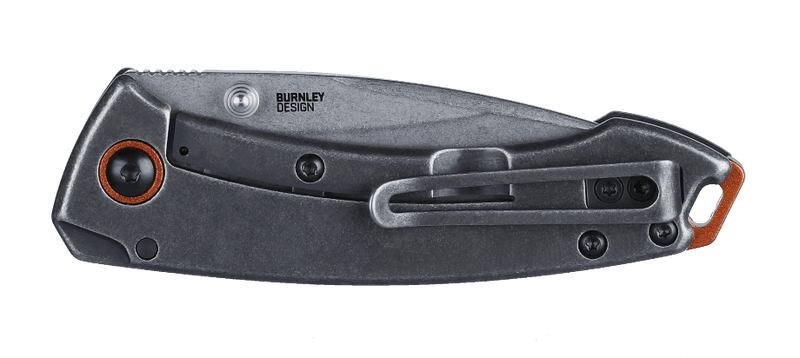 CRKT Burnley Tuna Compact Liner Lock Knife Black G-10 (2.73" Stonewash) 2522