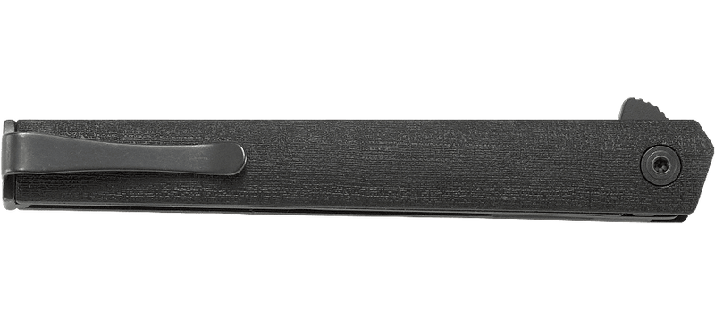 CRKT CEO Blackout Flipper Liner Lock Knife (3.35" Black) 7097K