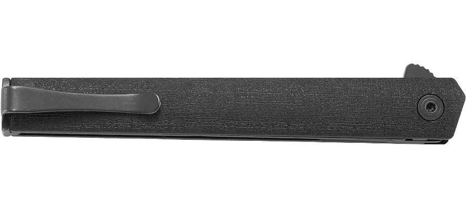 CRKT CEO Blackout Flipper Liner Lock Knife (3.35" Black) 7097K