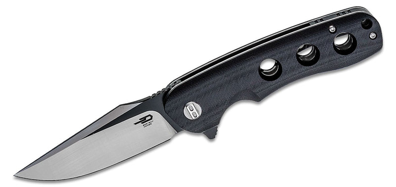 Bestech Knives Arctic Liner Lock Knife Black G-10 (3.5" Two-Tone) BG33A-1