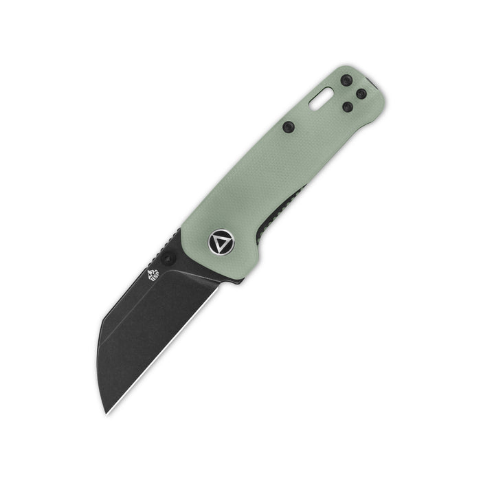 QSP Penguin Mini Liner Lock Knife Jade G-10 (2.25" Blackwashed) QS130XS-F2