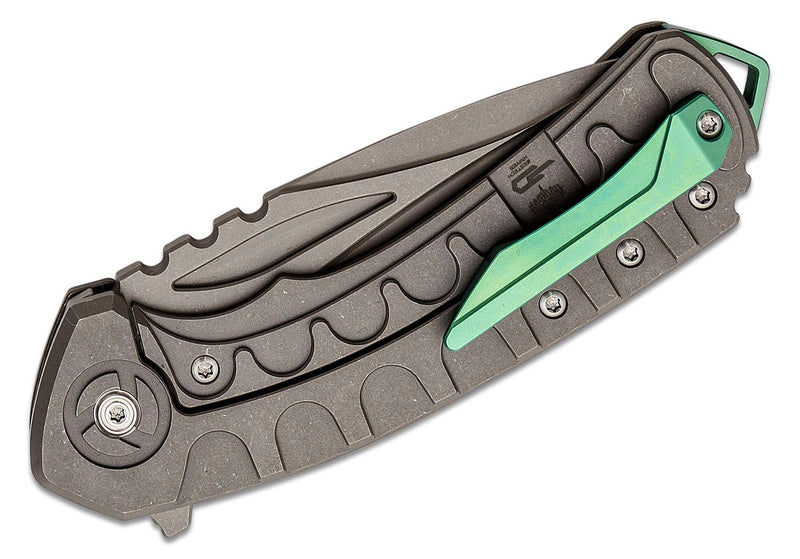 Bestech Knives Buwaya Frame Lock Knife SW Titanium M390 (3.5" SW) BT2203B