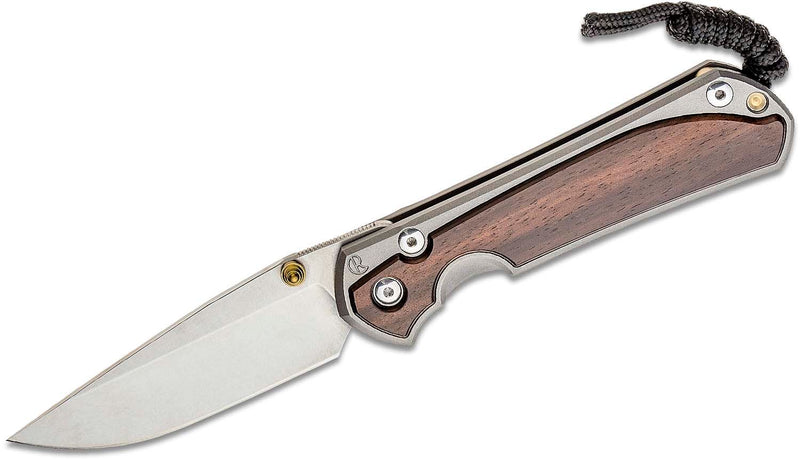 Chris Reeve Large Sebenza 31 Macassar Ebony Drop Point Folding Knife (3.6" SW) L31-1116