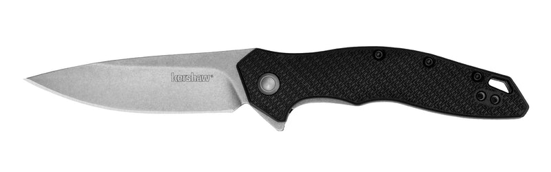 Kershaw Shoreline Liner Lock Assisted Knife Black FRN (3" Stonewash) 1845