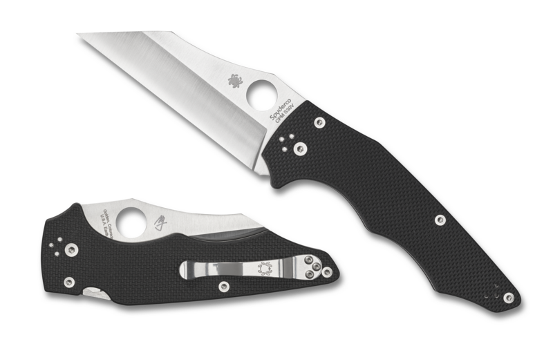 Spyderco YoJumbo Compression Lock Knife Black G-10 (3.98" Satin S30V) C253GP