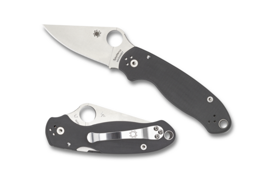 Spyderco Para 3 Dark Gray G10 Maxamet (2.95" Satin) C223GPDGY