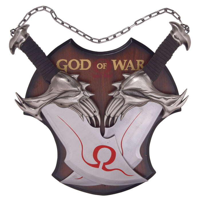 God of War Twin Blades w/ Plaque